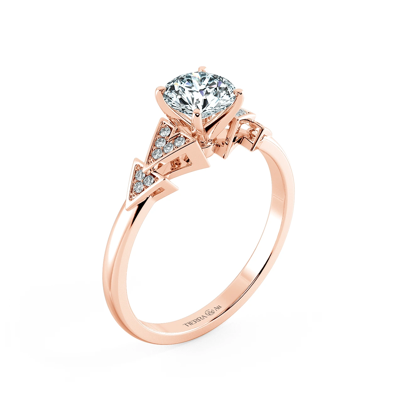 Solitaire Engagement Ring with Eternity Band NCH1807 4